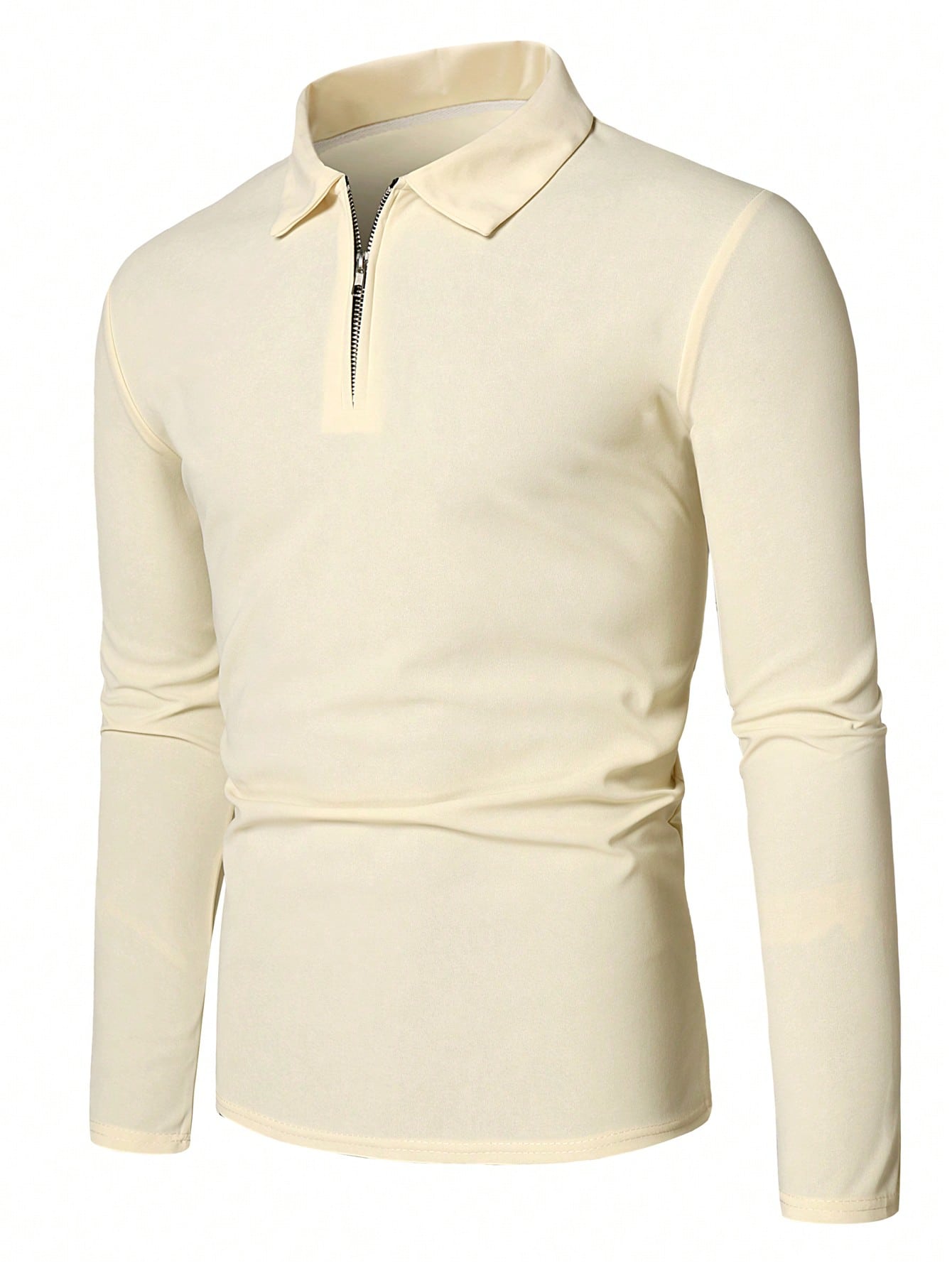 Men's Quarter Zip Polo Shirt