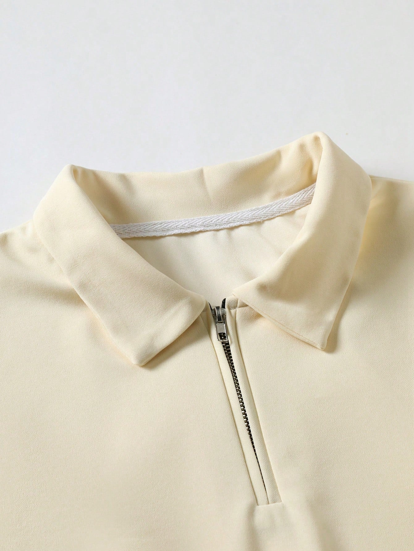 Men's Quarter Zip Polo Shirt