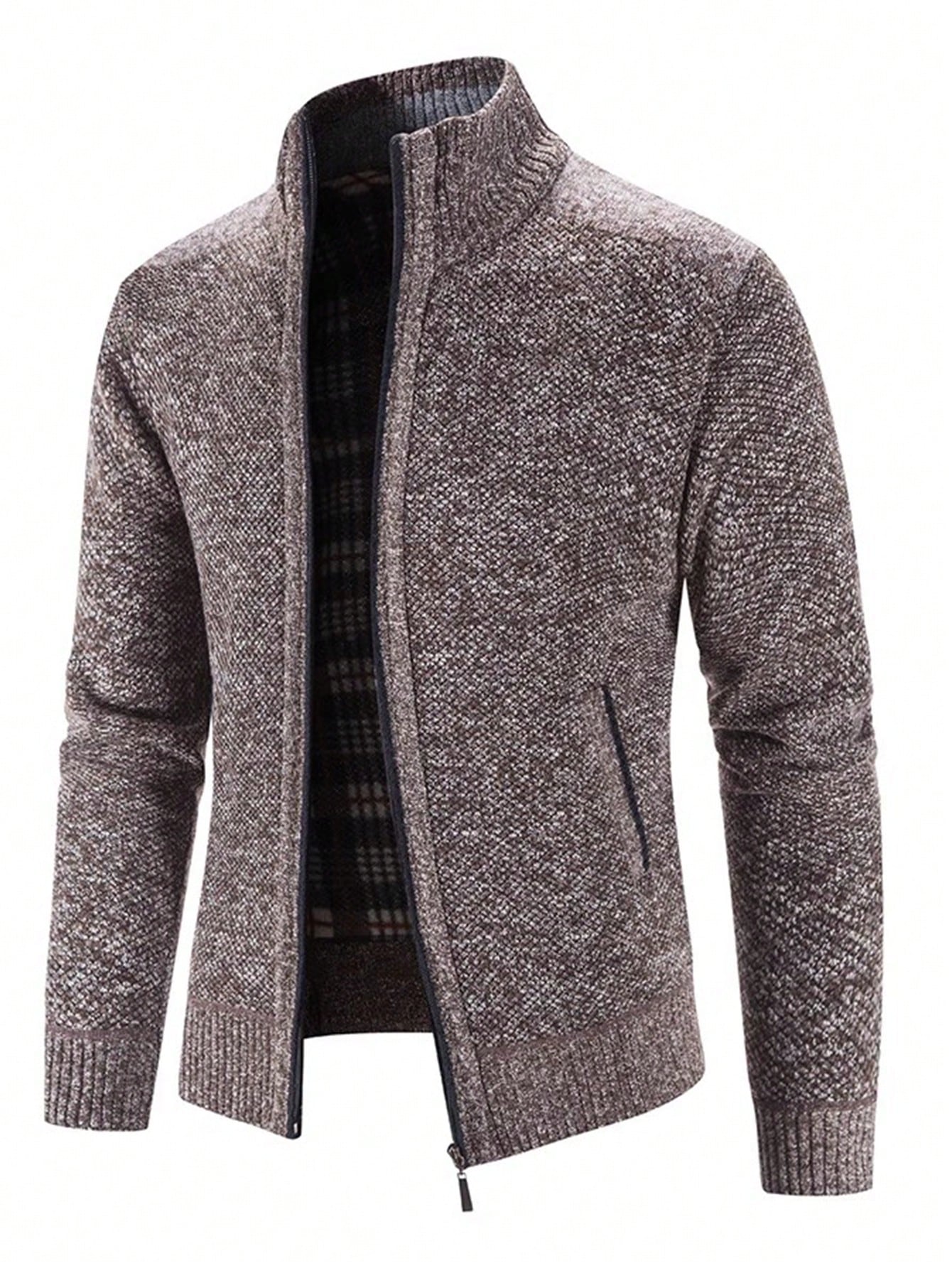 Men's Zip Up Thermal Cardigan