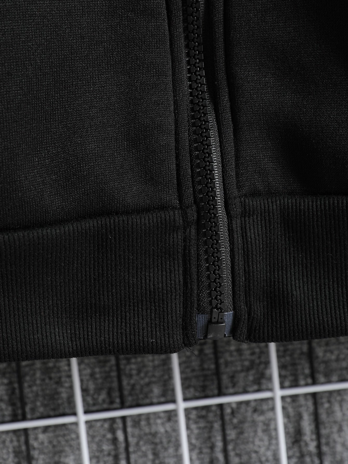 Men's Zip Up Drawstring Slant Pocket Hoodie