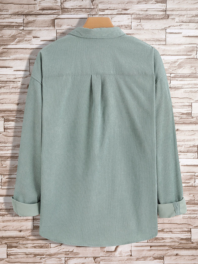 Men's Dual Pocket Button Front Shirt Without Tee
