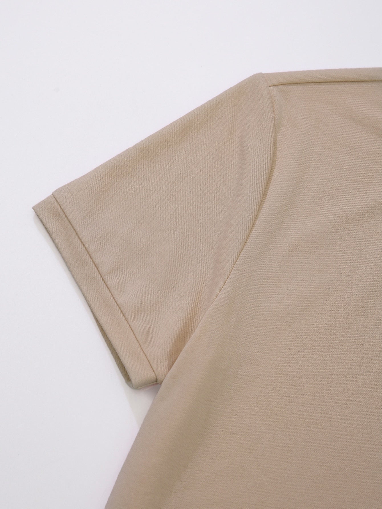 Men's Contrast Tape Tee With Drawstring Waist Shorts