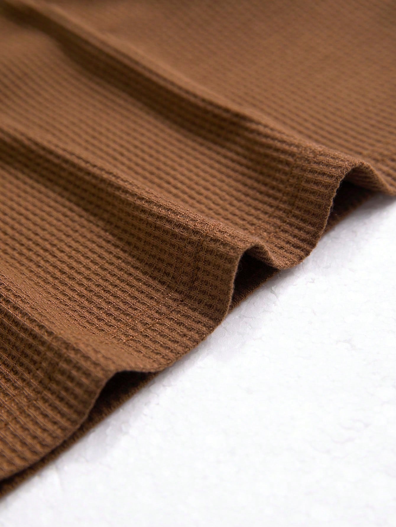 Men's Half Button Waffle Knit Tee
