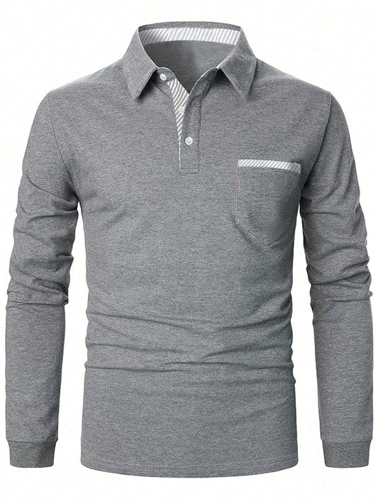 Men's Contrast Trim Polo Shirt