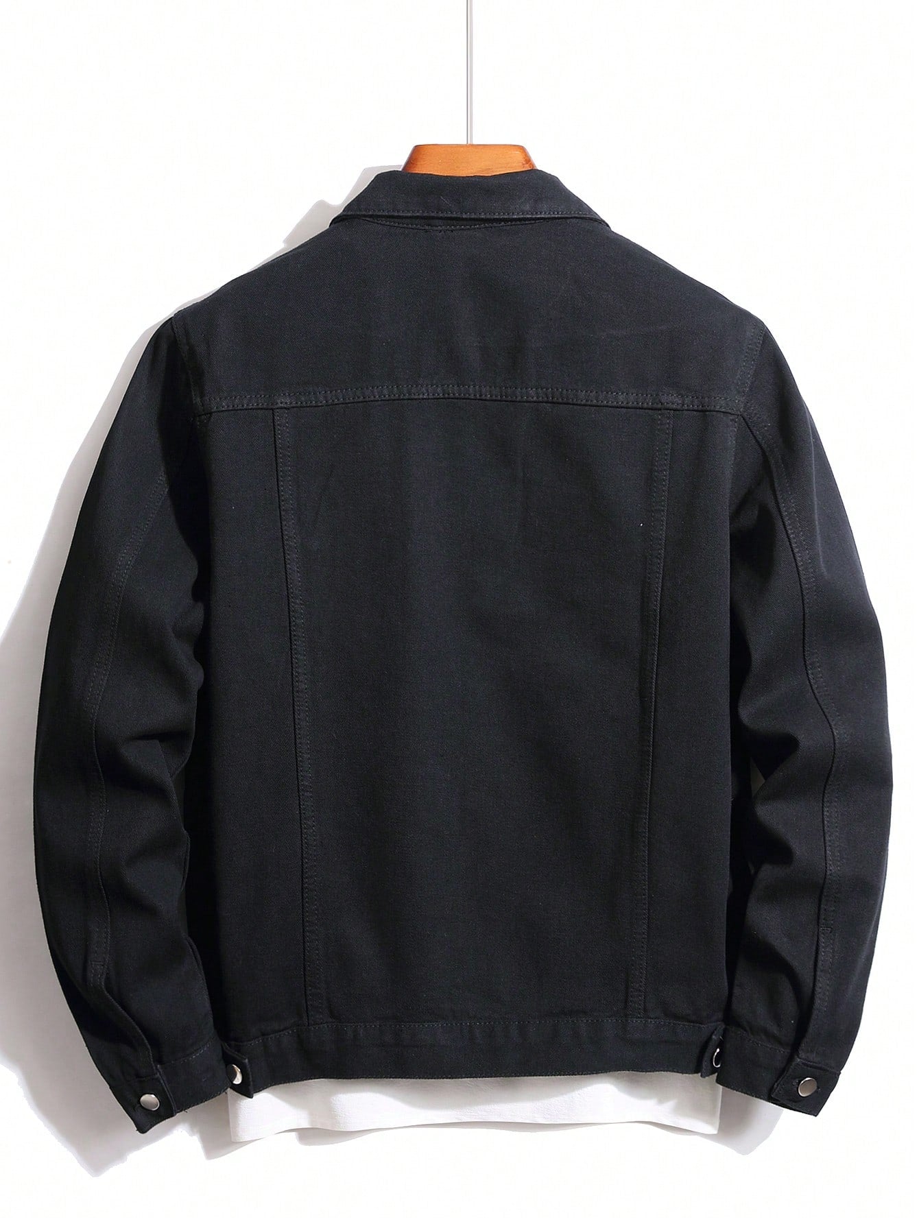Men's Flap Pocket Denim Jacket Without Tee