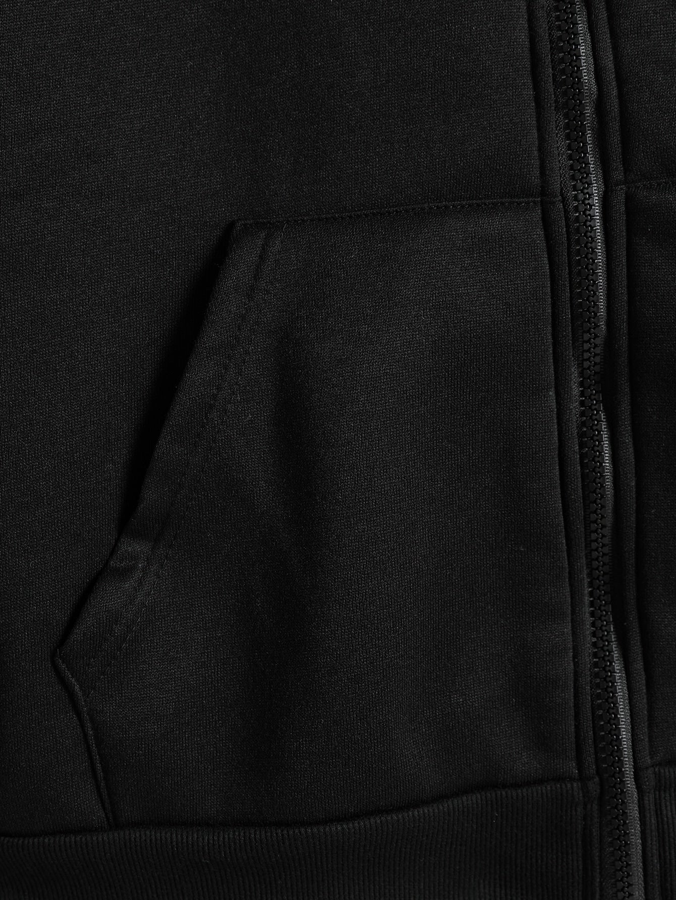 Men's Zip Up Drawstring Slant Pocket Hoodie