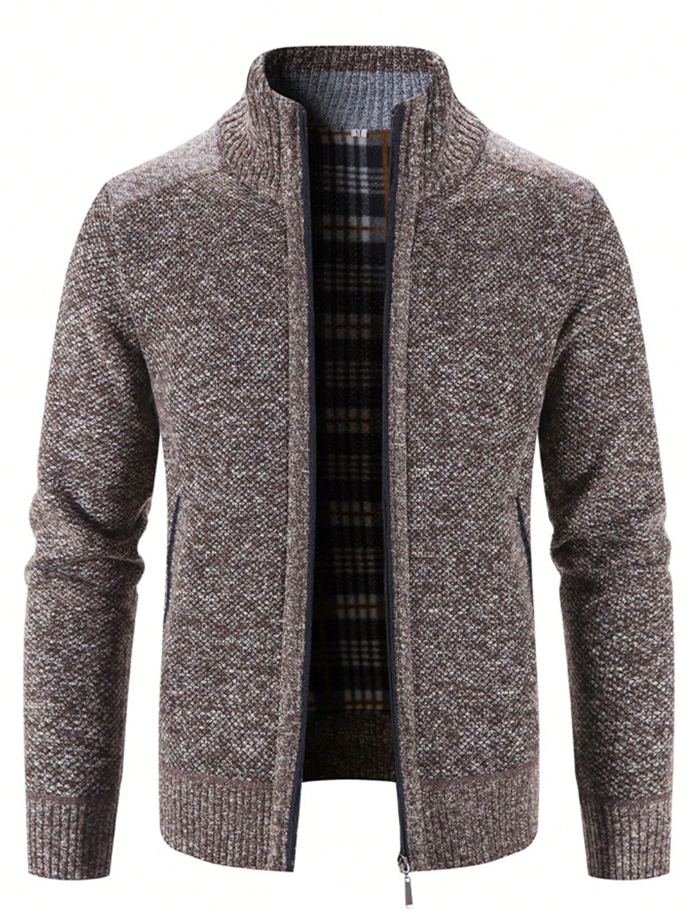 Men's Zip Up Thermal Cardigan