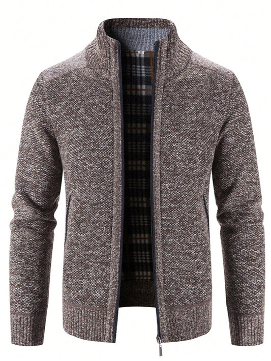 Men's Zip Up Thermal Cardigan