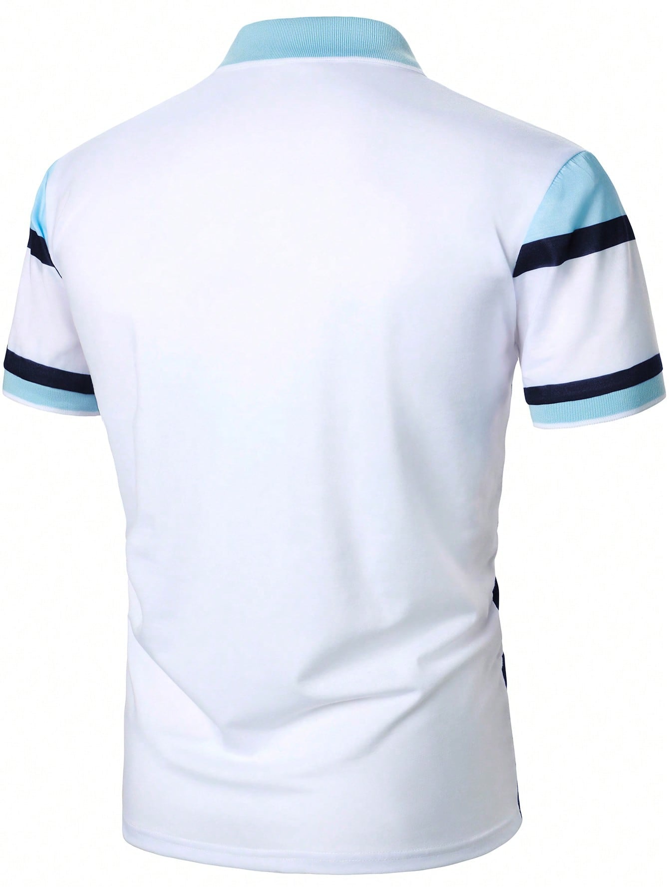 Men's Color Block Polo Shirt