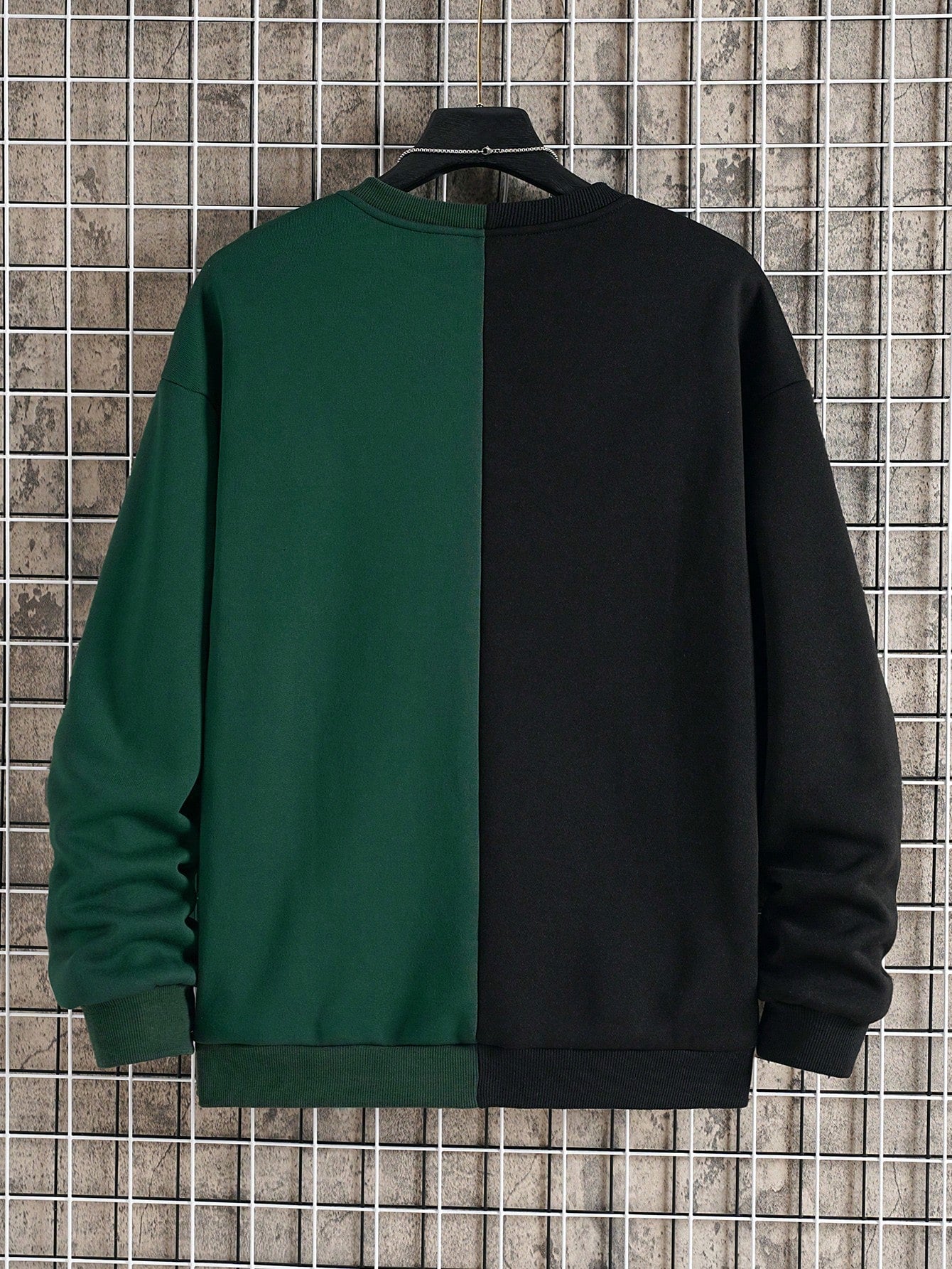 Men's Plus Two Tone Thermal Lined Sweatshirt