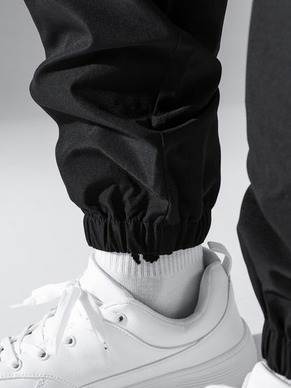 Men's Flap Pocket Side Drawstring Waist Cargo Pants