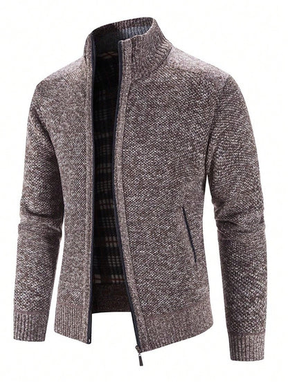 Men's Zip Up Thermal Cardigan