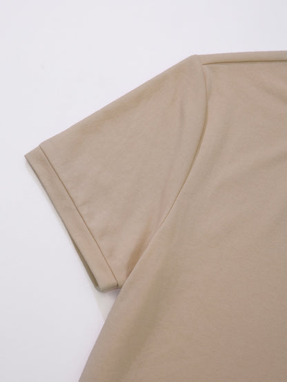 Men's Contrast Tape Tee With Drawstring Waist Shorts