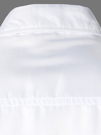 Men's Button Front Solid Shirt