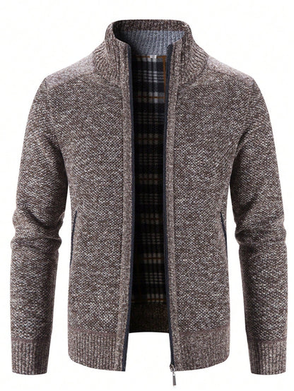 Men's Zip Up Thermal Cardigan